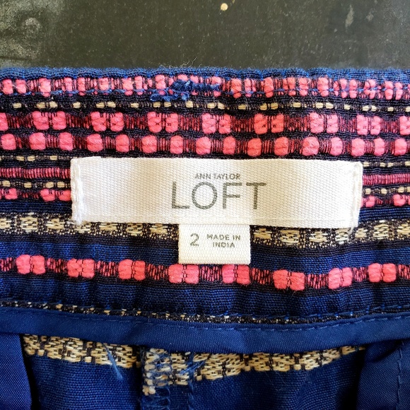 LOFT Riviera Short, Navy, Pink, and Grey Pattern - Picture 4 of 5